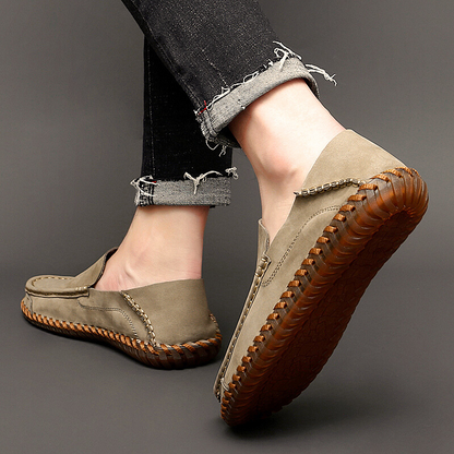 Handmade breathable leather slip-on loafers for men | Bennett -4
