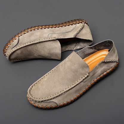 Handmade breathable leather slip-on loafers for men | Bennett -2