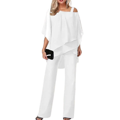 Elegant pantsuit with flowing sleeves for women | Mireya