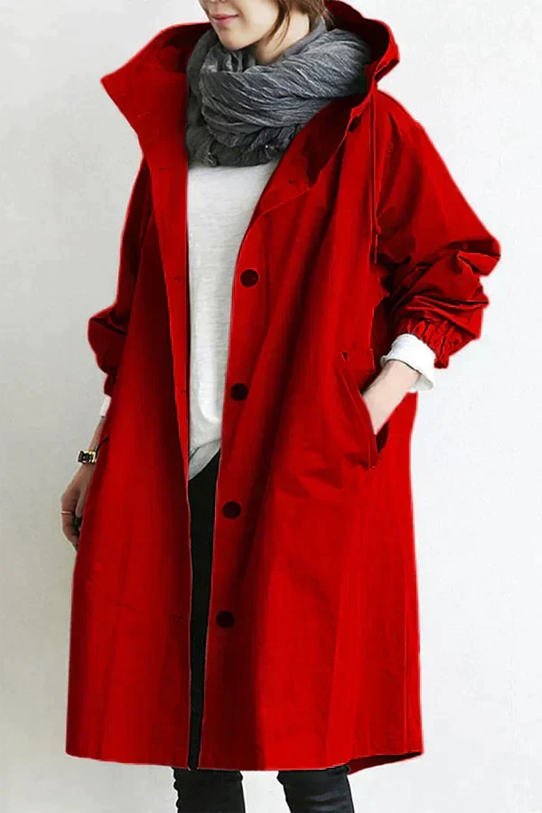 Urban oversize hooded waterproof raincoat for women | Elizabeth -10