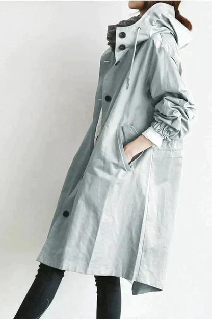 Urban oversize hooded waterproof raincoat for women | Elizabeth -3
