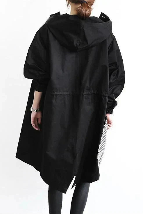 Urban oversize hooded waterproof raincoat for women | Elizabeth -6