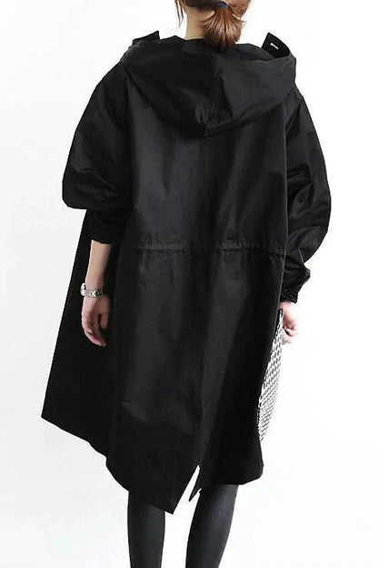 Urban oversize hooded waterproof raincoat for women | Elizabeth -6