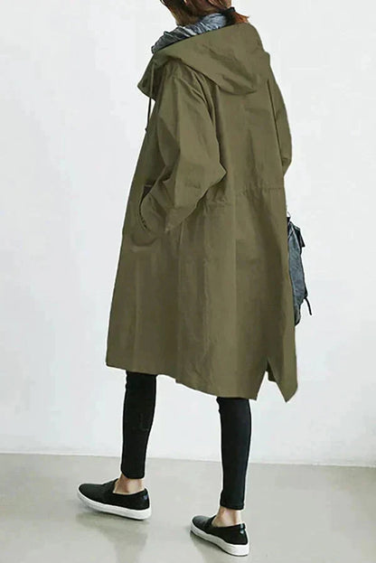 Urban oversize hooded waterproof raincoat for women | Elizabeth -8