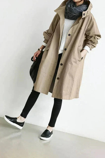 Urban oversize hooded waterproof raincoat for women | Elizabeth -9
