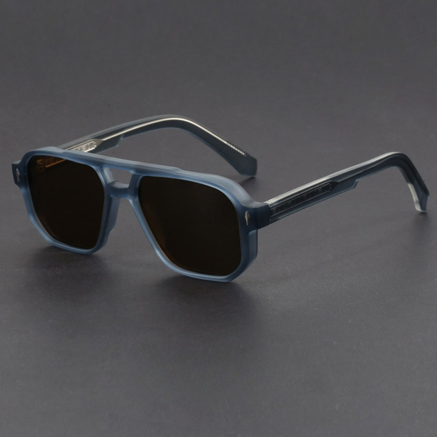 Bold aviator sunglasses with blackout UV protection lenses for men | Kairo
