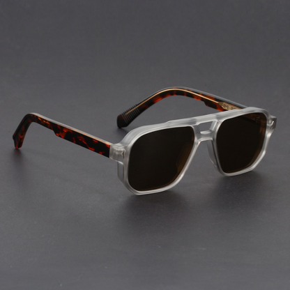 Bold aviator sunglasses with blackout UV protection lenses for men | Kairo