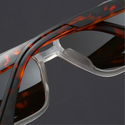 Bold aviator sunglasses with blackout UV protection lenses for men | Kairo