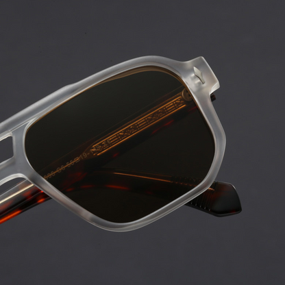Bold aviator sunglasses with blackout UV protection lenses for men | Kairo