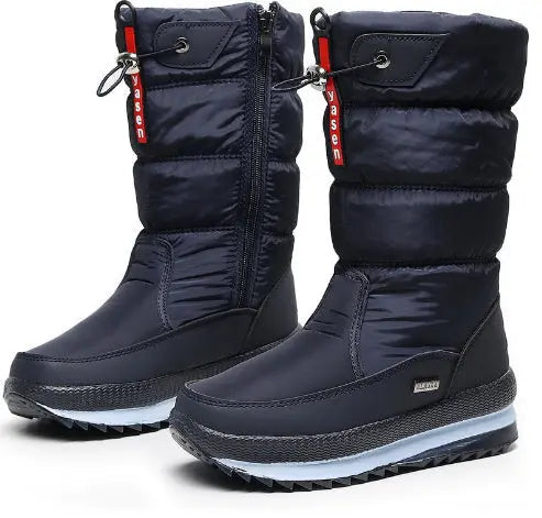 Cosy waterproof mid-calf winter boots for women -6