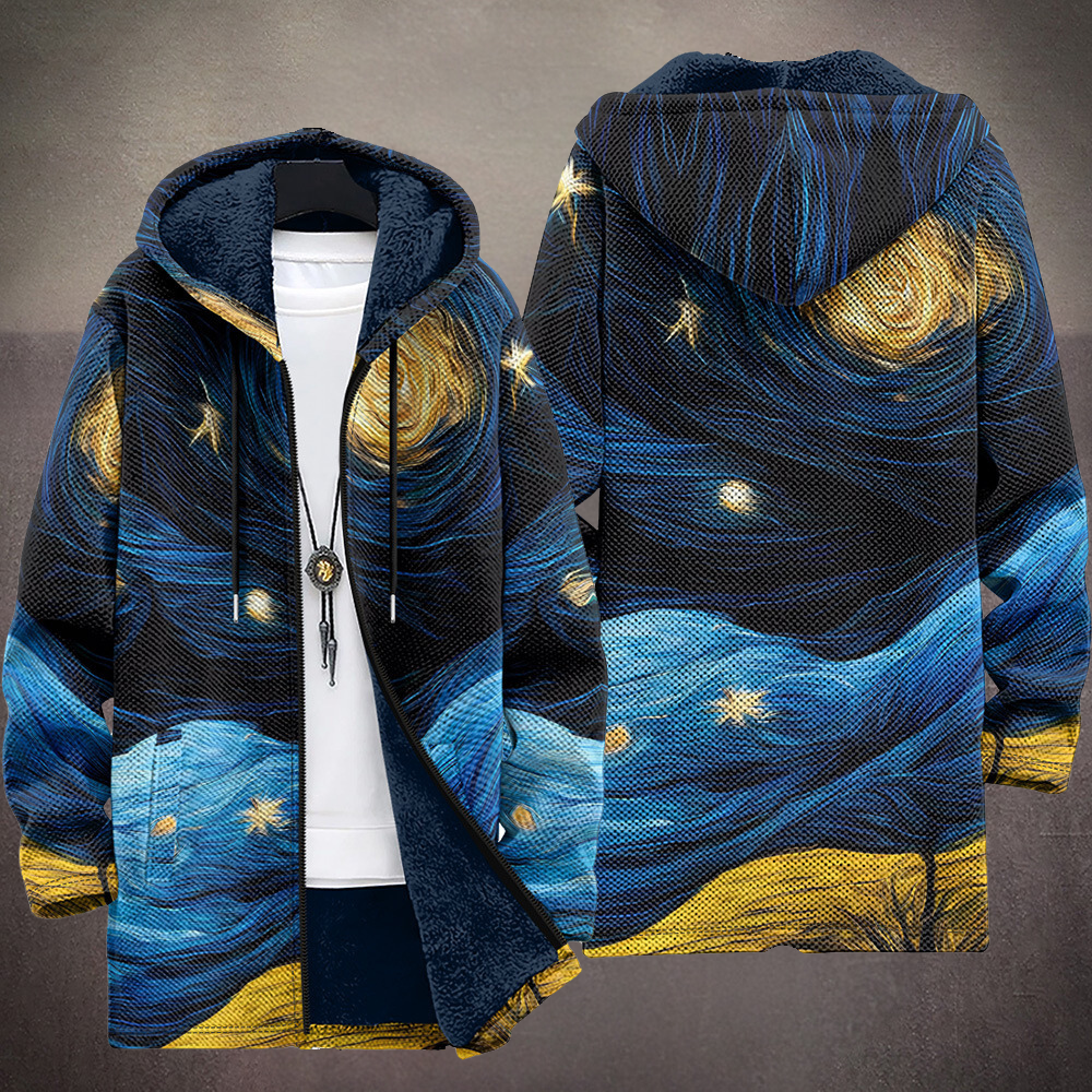 Art inspired knit cardigan with relaxed tailored fit for men | Waverley