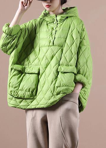 Warm hooded loose-fit puffer jacket for women -1