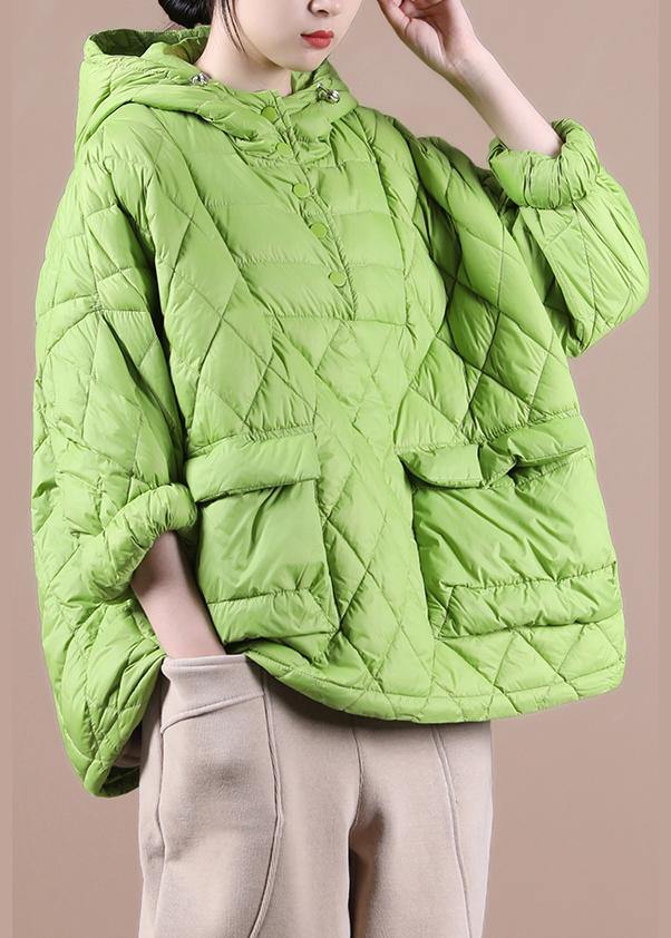 Warm hooded loose-fit puffer jacket for women -2
