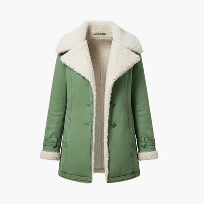 Structured high-collar zip jacket for women -1