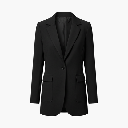 Smart structured front-pocket blazer for women -1