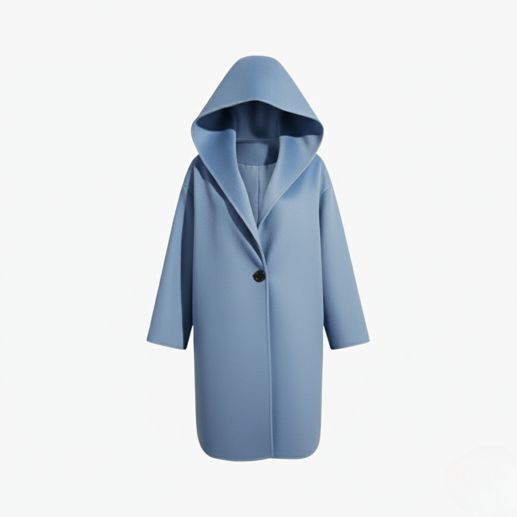 Bold wide-collar statement jacket for women -1