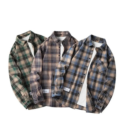 Classic plaid flannel shirt with relaxed everyday fit for men | Maverick