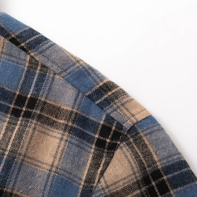 Classic plaid flannel shirt with relaxed everyday fit for men | Maverick