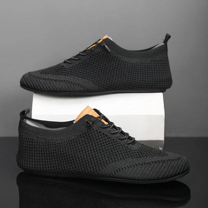 Featherlight comfortable stretch knit slip-on trainers for men | Mesh Knit -10
