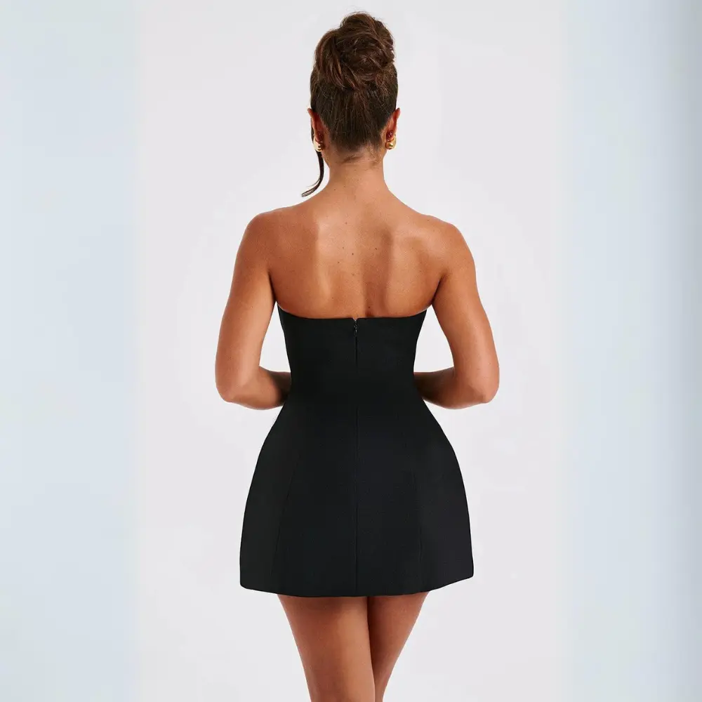 Fitted bodycon mini dress for women | Asha -10