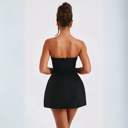 Fitted bodycon mini dress for women | Asha -10