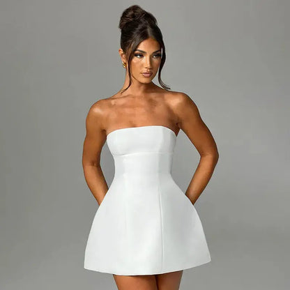 Fitted bodycon mini dress for women | Asha -1