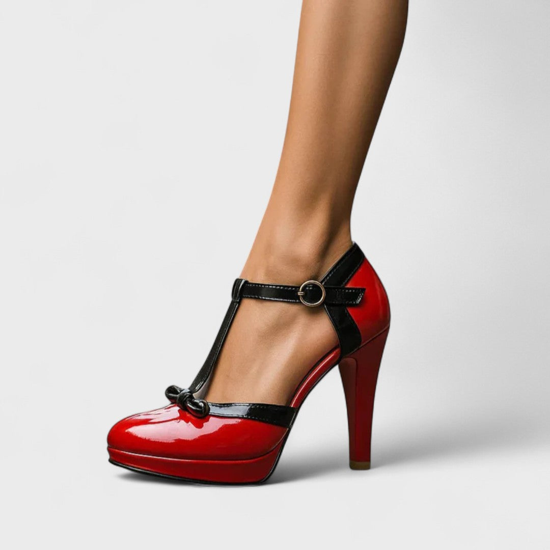 Supportive Elegant Block Heel Pumps for women | Mireya
