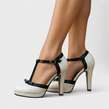 Supportive Elegant Block Heel Pumps for women | Mireya