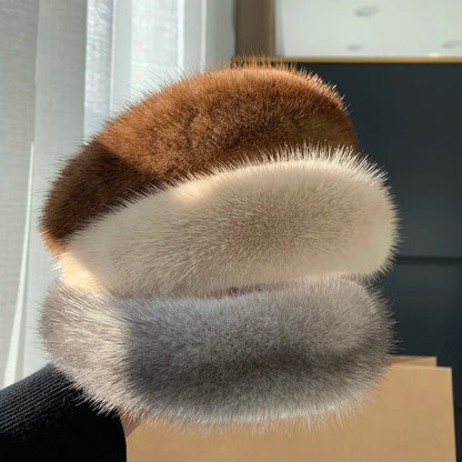 Elegant winter plush headband accessory for women | Elara