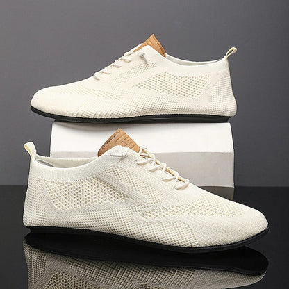Featherlight comfortable stretch knit slip-on trainers for men | Mesh Knit -16
