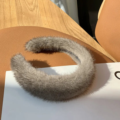 Elegant winter plush headband accessory for women | Elara