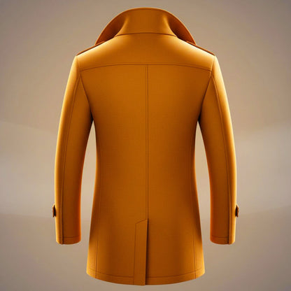 Classic structured virgin wool coat for men | Kensworth -8
