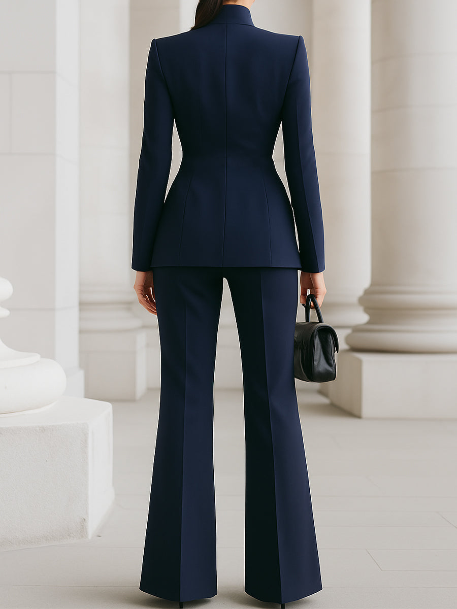 Elegant Tailored Blazer Trouser Suit Set for women | Maristelle