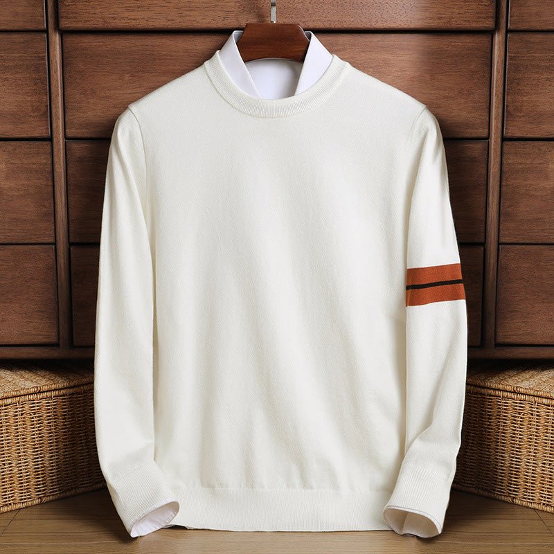 Crew neck warming knit sweater for men | Ben Smith Heritage