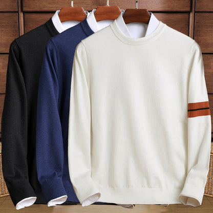Crew neck warming knit sweater for men | Ben Smith Heritage