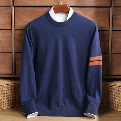 Crew neck warming knit sweater for men | Ben Smith Heritage