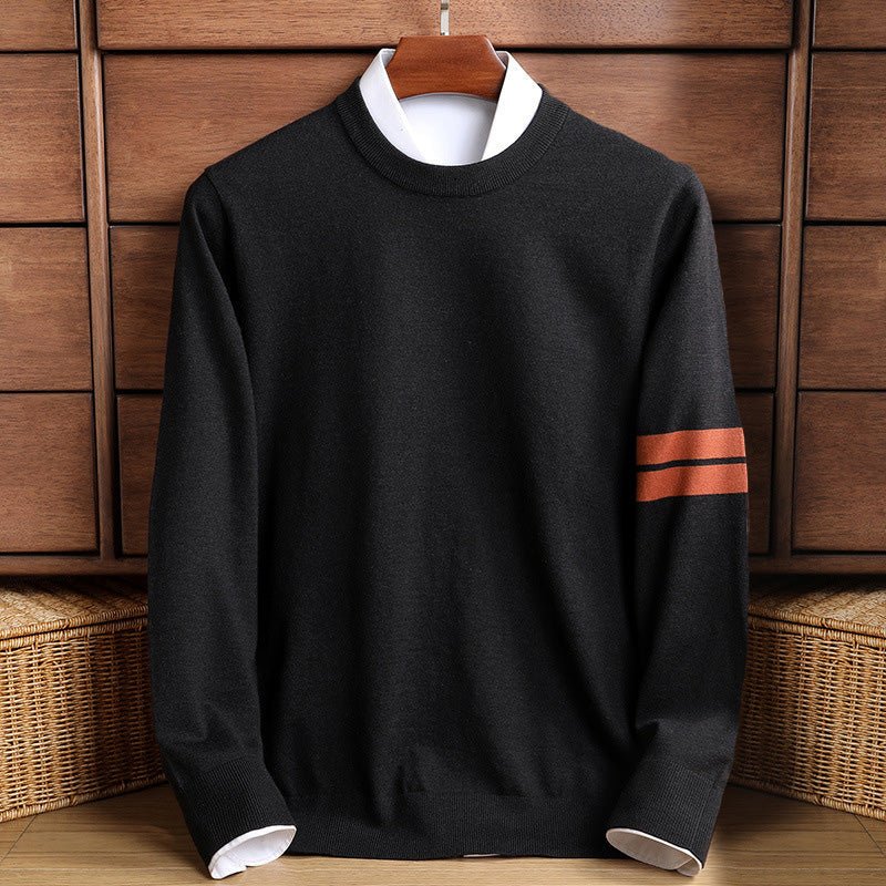 Crew neck warming knit sweater for men | Ben Smith Heritage