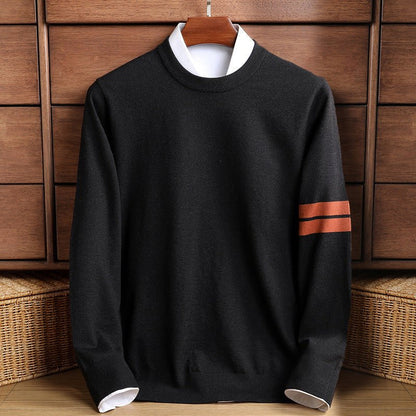Crew neck warming knit sweater for men | Ben Smith Heritage