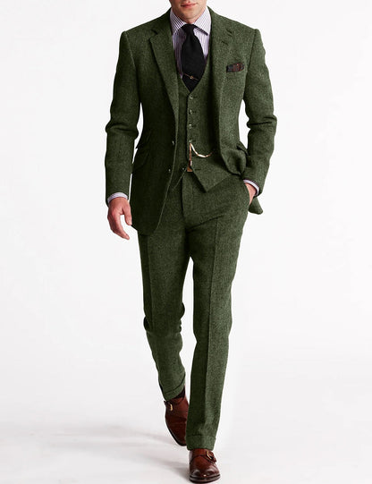 Tailored Slim Fit Three Piece Suit Set for men | Lorenzo