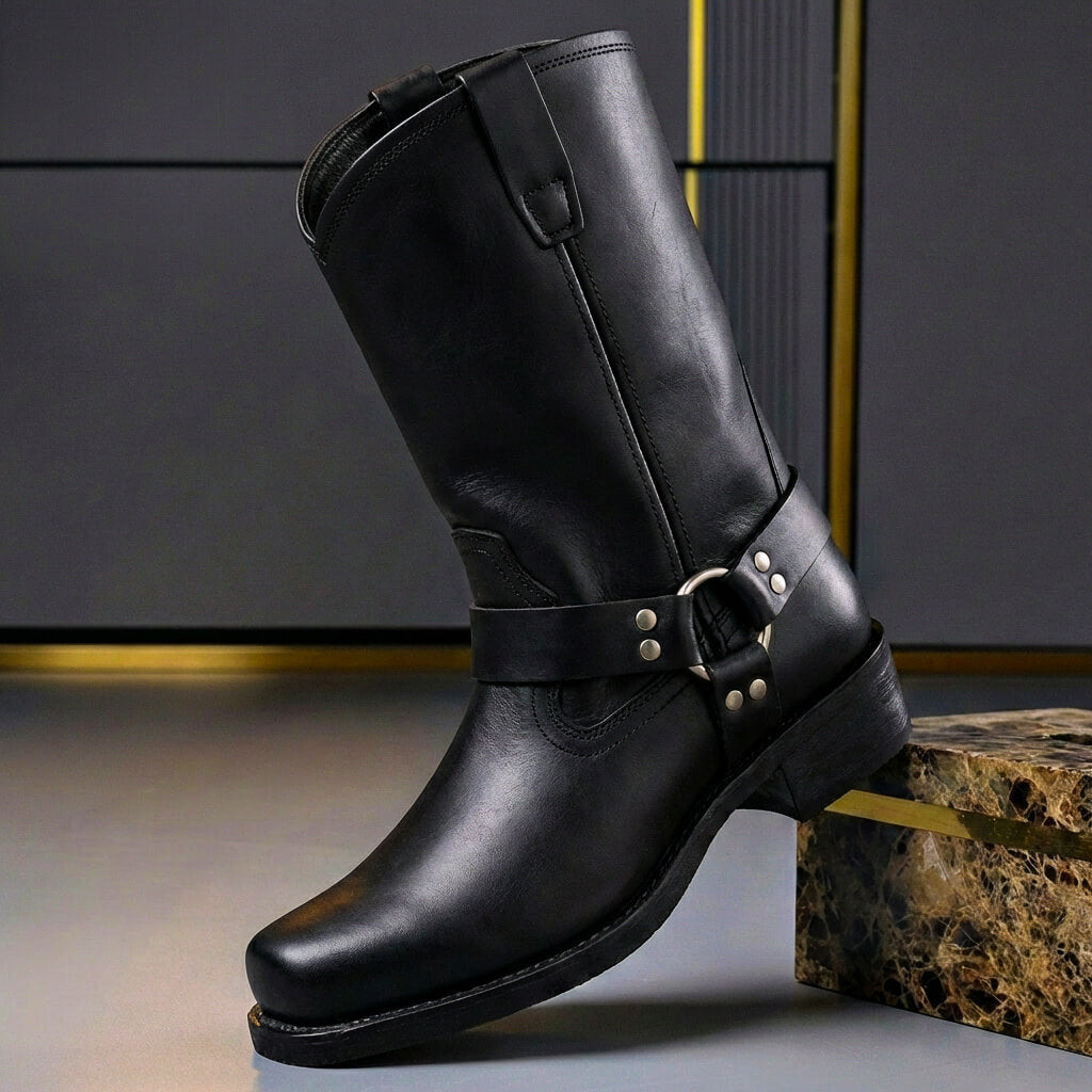Bold top-grade genuine leather boots for men | Victor -3