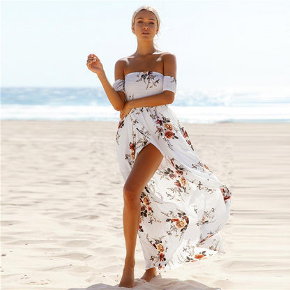 Elegant everyday long summer sundress for women -1