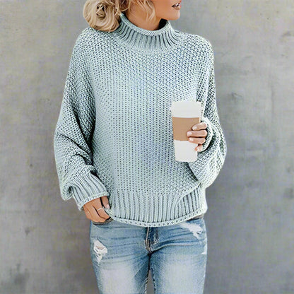 Relaxed loose-fit knit pullover sweater for women -7