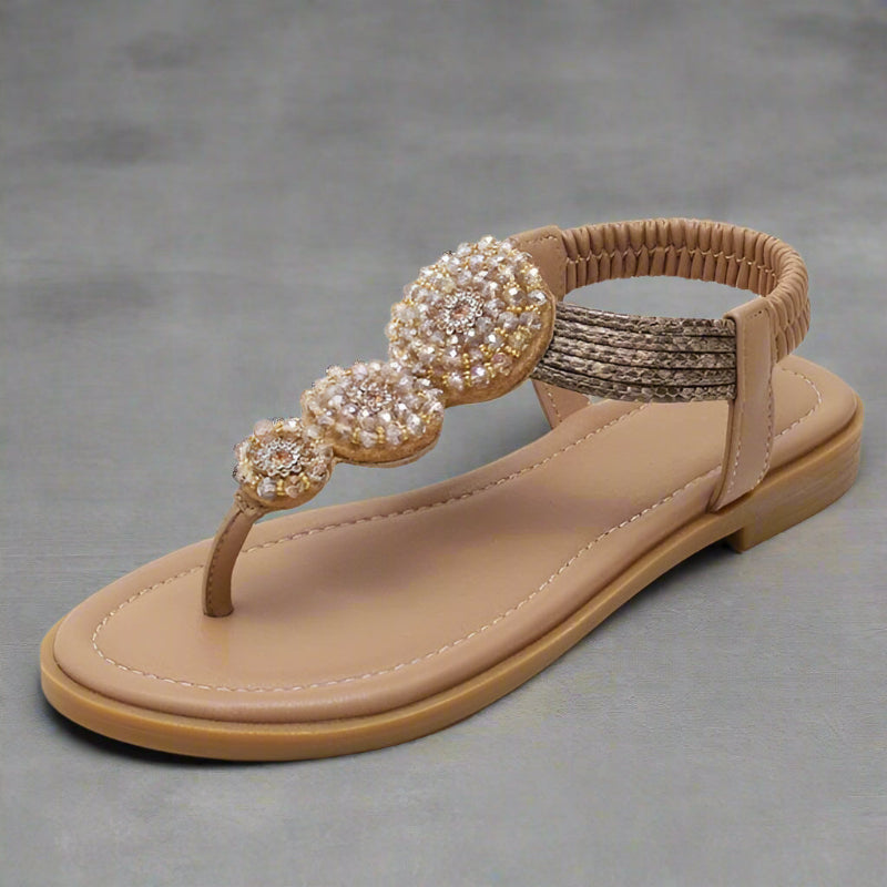 Comfortable open-toe boho flat sandals for women -6