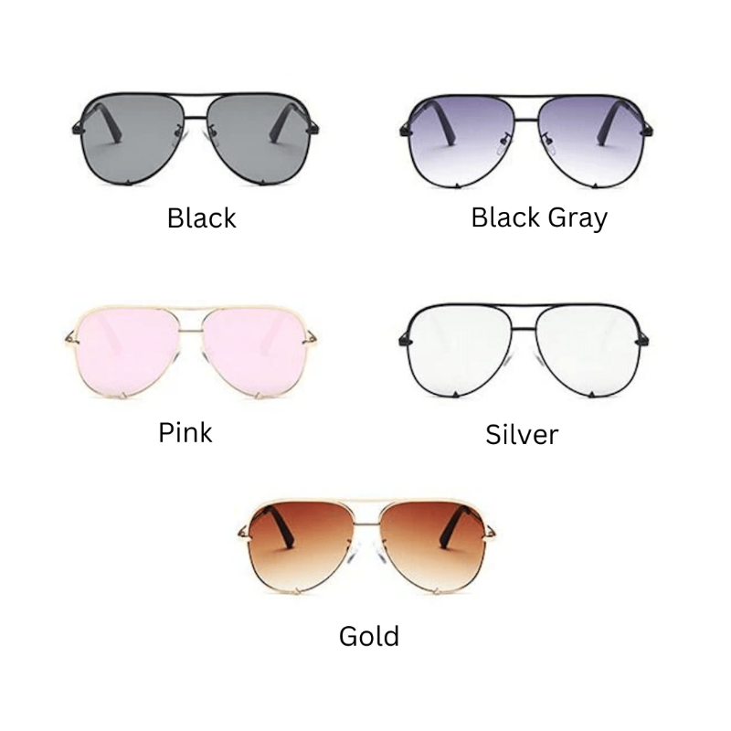 Lightweight polarised aviator sunglasses for women -5