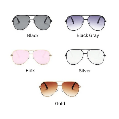 Lightweight polarised aviator sunglasses for women -5