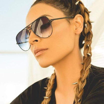 Lightweight polarised aviator sunglasses for women -4
