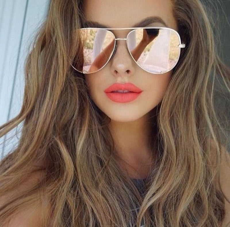 Lightweight polarised aviator sunglasses for women -2