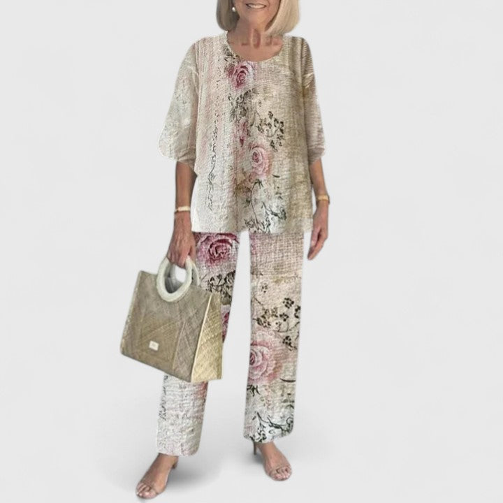 Sophisticated Coordinated Two Piece Outfit Set for women | Eliana