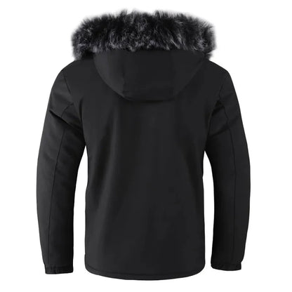 Warm hooded down puffer jacket for men | Alpine Armor -8