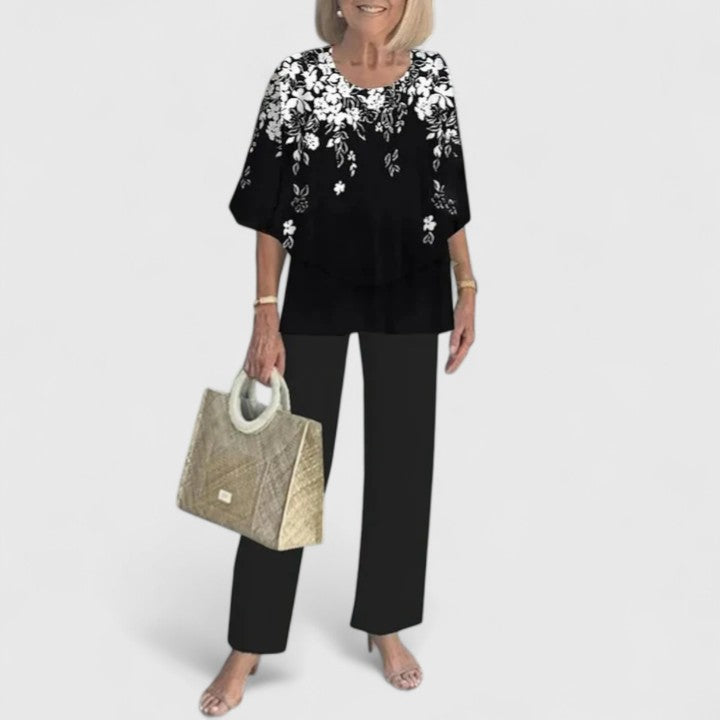 Sophisticated Coordinated Two Piece Outfit Set for women | Eliana